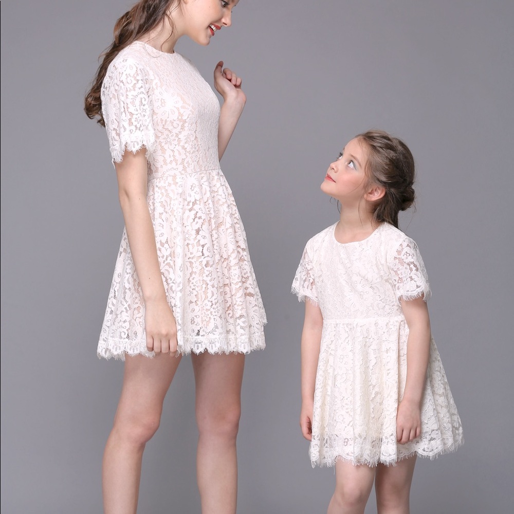 Mother daughter lace dresses